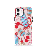 iPhone 11 Vorian Çift Katmanlı Kılıf Dolce Cherry Picnic