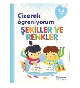 3-4 Yaş Çizerek Öğreniyorum Şekiller ve Renkler Uçanbalık Yayınları