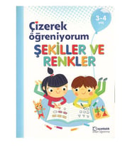 3-4 Yaş Çizerek Öğreniyorum Şekiller ve Renkler Uçanbalık Yayınları