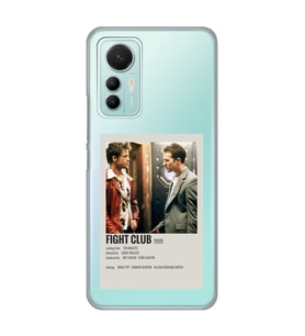 Xiaomi Mi 12 Lite Uyumlu Fight Club Minimalist Poster Desenli Şeffaf Telefon Kılıfı