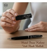 İsme Özel Kutulu Metal İmza Kalemi 32 GB Usb Bellek Hediye Seti