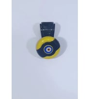 Sarı-Siyah Dönebilen Vites Topuzu Nazar Boncuğu Stickerlı