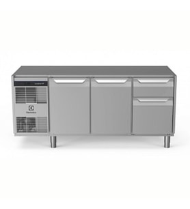 Electrolux Professional Endüstriyel Soğuk Tezgah 2 Kapılı + 1/3+2/3 Çekmeceli 440 Lt -2+10°c, Aısı 304, Üst Tablasız EH3H7AAD