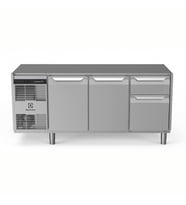 Electrolux Professional Endüstriyel Soğuk Tezgah 2 Kapılı + 1/3+2/3 Çekmeceli 440 Lt -2+10°c, Aısı 304, Üst Tablasız EH3H7AAD