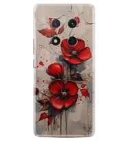 Honor Magic 7 Lite Kılıf Boutique Baskılı Resimli Kırmızı Çiçek Pcode -098