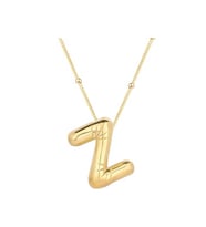 Gümüş Gold Balon Z Harfi Kadın Kolye CSR2185082