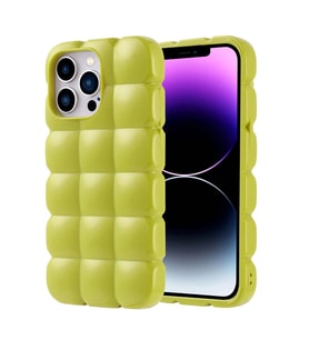 Apple iPhone 14 Pro Max Kılıf Parlak Esnek Silikon Zore Dom Dom Kapak