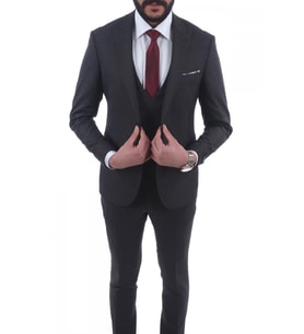 Jan Carlucci Slimfit Yelekli Drop 6 Takım
