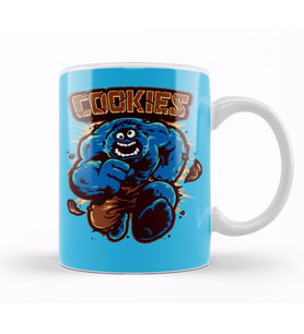 Cookie Monster  Kurabiye Canavarı Hulk Kupa Bardak Porselen