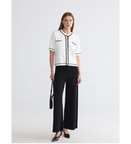 LCW EVERYDAY Siyah Beli Lastikli Kadın Triko Pantolon