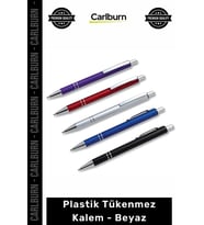 Özel Üretim Promosyon Baskılı Logo Uygulamalı Kaliteli Kurumsal Hediye Plastik Tükenmez Kalem Beyaz