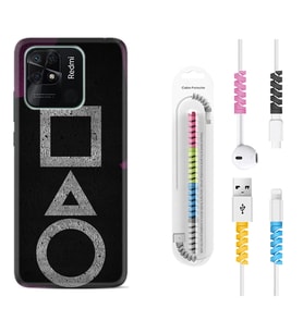 Xiaomi Poco X3 Pro M4 Pro X4 Pro C40 10C Kılıf Kablo Koruma Spiral Silikon Game Begin 1799