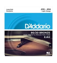D'Addario EJ62 Phosphor Bronze Serisi Mandolin Tel Seti (80/20 Bronze)