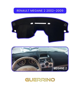RENAULT Megane 2 (2002–2009)TORPİDO KORUMA HALISI MAVİ KENAR