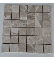 5×5cm Doğaltaş Bej Mermer Fileli Mozaik