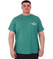 Mode XL Büyük Beden Erkek T-Shirt Bisiklet Yaka Compaes U25021 Çağla