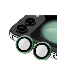Newface Samsung Galaxy Z Flip 5 Valdez Metal Kamera Lens - Koyu Yeşil