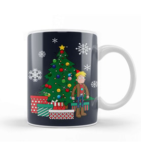 Gary Goodspeed Around The Christmas Tree Final Space Kupa Bardak Porselen