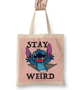 Stitch Stay Weird Bez Çanta Uzun Saplı