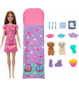 Barbie ve Köpekçikleri Pijama Partisi Oyun Seti HXN01
