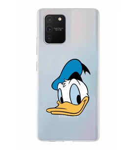 Samsung Galaxy S10 Lite  Kapak Donald Duck Tasarımlı Şeffaf Silikon Kılıf
