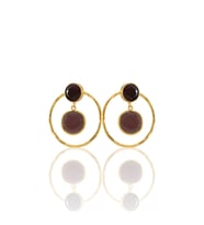 Kadir Jewellery 22 Ayar Altın Kaplama Kadın Halka Küpe -El İşçiliği Ve Hipoalerjenik Küpe