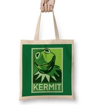 Green Kermit Bez Çanta Uzun Saplı