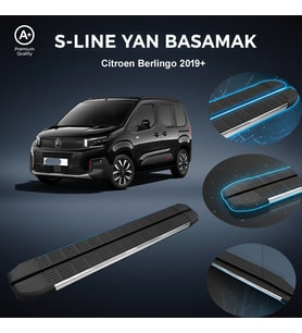 Citroen Berlingo  S-Line Premium Krom Yan Basamak   2019 Sonrası