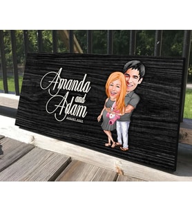 BK Gift Kişiye Özel Bebek Süprizi Karikatürlü Kabartma Tasarım Antik Siyah (Ebony) Ahşap Tabela-1, Dekoratif Tabela, Rustik Ev Dekorasyonu, Duvar Dekoru