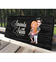 BK Gift Kişiye Özel Bebek Süprizi Karikatürlü Kabartma Tasarım Antik Siyah (Ebony) Ahşap Tabela-1, Dekoratif Tabela, Rustik Ev Dekorasyonu, Duvar Dekoru