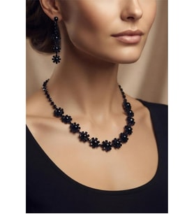 ZİRKON TAŞLI ABİYE KOLYE KÜPE SET
