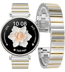 Huawei Watch GT 7/6/5/4 41mm -GT 5 Pro 42mm (18mm uyumlu) Kordon Baklalı Metal K