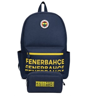 Fenerbahçe İkili Okul Çantası ve Kalemlik Seti Sarı (Fenerbahçe Kabartmalı) Erkek Çocuk - SETFB26733C