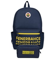 Fenerbahçe İkili Okul Çantası ve Kalemlik Seti Sarı (Fenerbahçe Kabartmalı) Erkek Çocuk - SETFB26733C