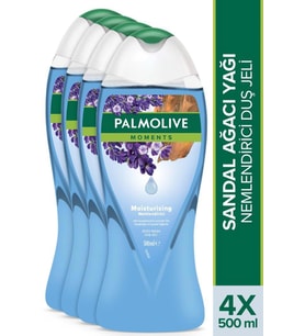 Palmolive Moments Sandal Ağacı ve Lavanta Yağları ile Nemlendirici Banyo ve Duş Jeli 500 ml x 4 Adet