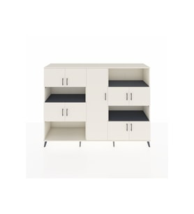 Hyperion Dolap 10 Raflı 9 Kapaklı 220x44x163 Aytaşı-Aytaşı/Antrasit