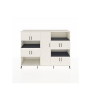 Hyperion Dolap 10 Raflı 9 Kapaklı 220x44x163 Aytaşı-Aytaşı/Antrasit