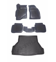 Ford Mondeo Sedan 2001-2007 3D Havuzlu Paspas ve Bagaj Havuzu (Siyah)
