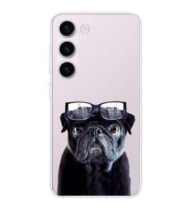 PrintiFy Samsung Galaxy S24 Plus ile Uyumlu 1mm Slim Fit Köpek 3 050f Baskılı Şeffaf  Kılıf