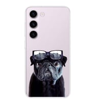 PrintiFy Samsung Galaxy S24 Plus ile Uyumlu 1mm Slim Fit Köpek 3 050f Baskılı Şeffaf  Kılıf