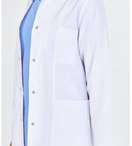 BEYAZ ALPAKA KUMAŞ STAJYER, DOKTOR, HEMŞİRE, ECZACI, ÖĞRETMEN, İŞ ÖNLÜKLERİ (Pamuk Beyaz)