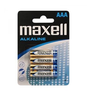 Maxell Lr03 Aaa Alkalin İnce Kalem Pil 4 lü Paket Blister
