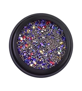 Hacimsel Kristal Taş Mix İnce - Çok Renkli 3D Nail Art Tırnak Süsü