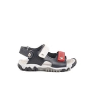 Ayakmod Lacivert Kırmızı Cırtlı Erkek Çocuk Spor Sandalet 173110 P (Lacivert-Bej)