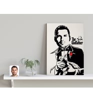 BK Gift Kişiye Özel Godfather Baba Tasarımlı Kanvas Tablo-2