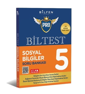 BİLFEN YAYINCILIK 5.SINIF BİLTEST PRO SOSYAL BİLGİLER SORU BANKASI (YENİ MÜFREDAT)