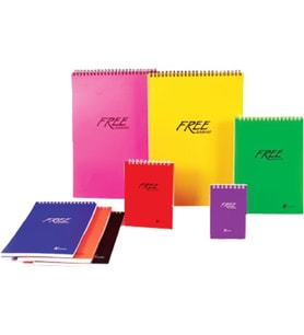 Keskin Color 100 Yaprak A4 Free Office Spiralli Plastik Kapak Çizgili Bloknot 145001-99