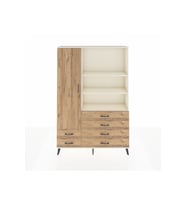 Arges Gardrop 7 Raflı 6 Çekmeceli Tek Kapaklı  132x30x195 Aytaşı-Çam