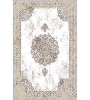 Eliana Home Baskılı, Yıkanabilir Kaymaz Taban Salon Halısı LNA1204 100x150 cm (Bej)