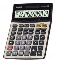 Casio DJ-220D Plus 12 Haneli Masaüstü Hesap Makinesi (Füme-Gri)